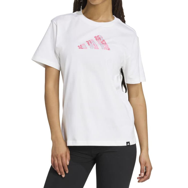 Adidas Blusa JV6085 F GRAFICA SOFTS White Algodao -3-
